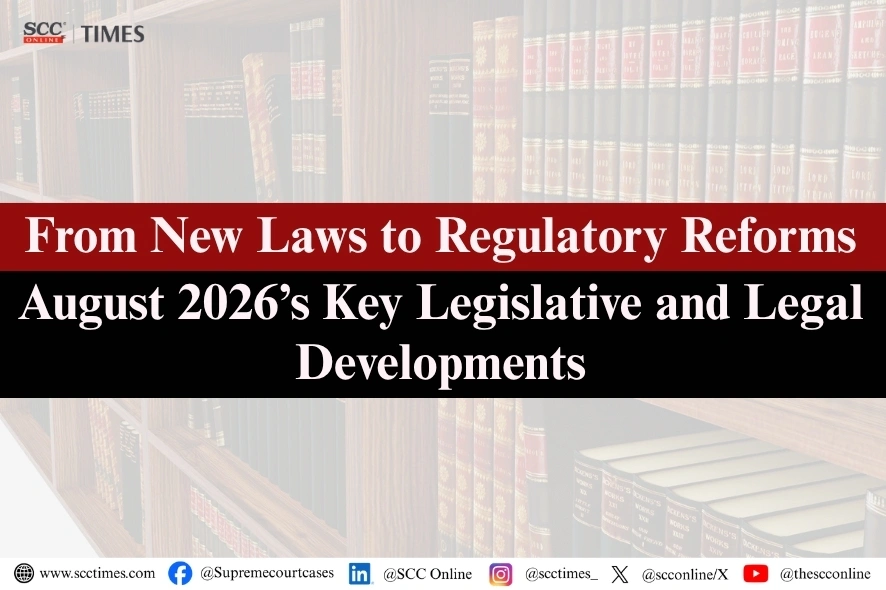 Legislation Roundup August 2026