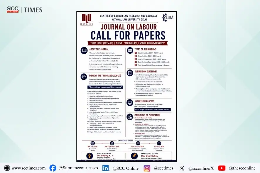 NLU Delhi Journal on Labour