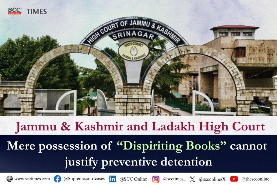 Possession of dispiriting books