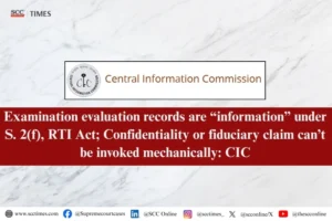 RTI examination evaluation records