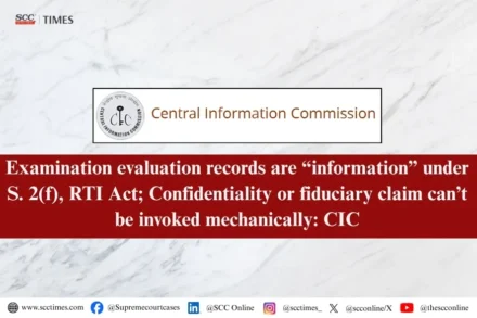 RTI examination evaluation records