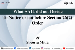 Section 26(2) Competition Act notice; CCI v. SAIL