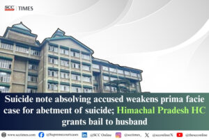 Suicide note absolving accused