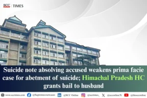 Suicide note absolving accused