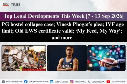 Weekly Legal Developments India