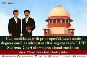advocate enrolment despite distance mode degree