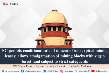 sale of minerals from expired mining leases