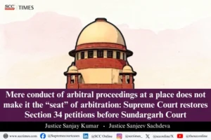 seat of arbitration