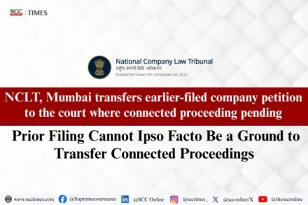 transfers earlier-filed company petition