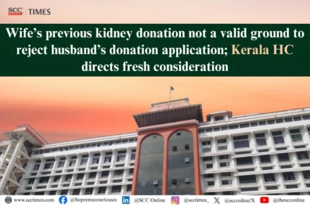 wife's previous kidney donation