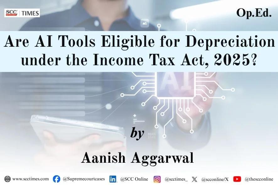 AI tools depreciation under Income-tax Act 2025