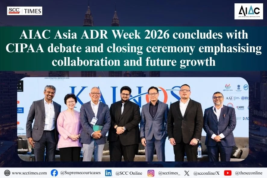 AIAC Asia ADR Week 2026 closing ceremony
