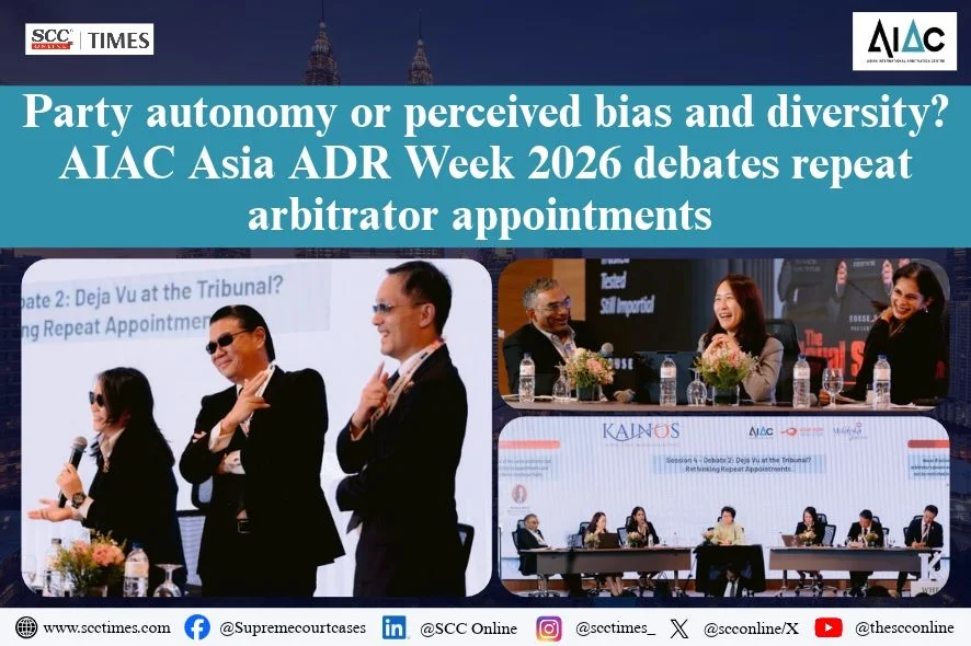 AIAC Asia ADR Week 2026 repeat arbitrator appointments