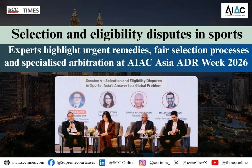 AIAC Asia ADR Week 2026 sports selection disputes