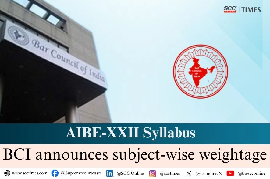 BCI AIBE-XXII syllabus
