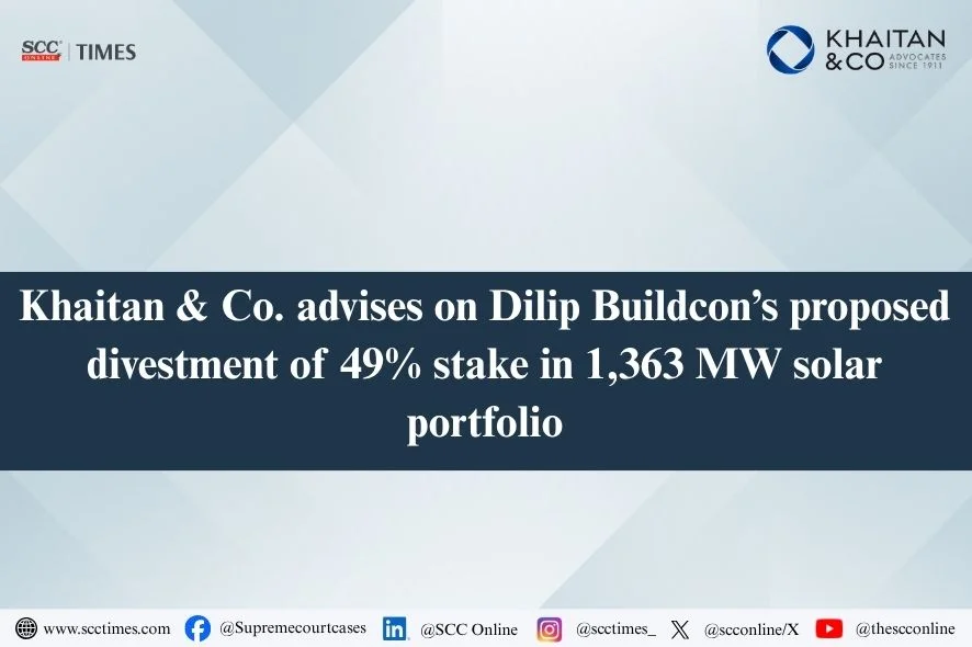 Dilip Buildcon Solar Portfolio Divestment