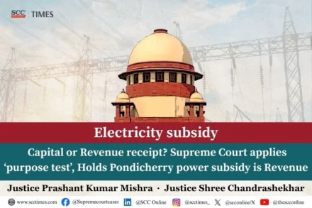 Electricity subsidy capital or revenue receipt