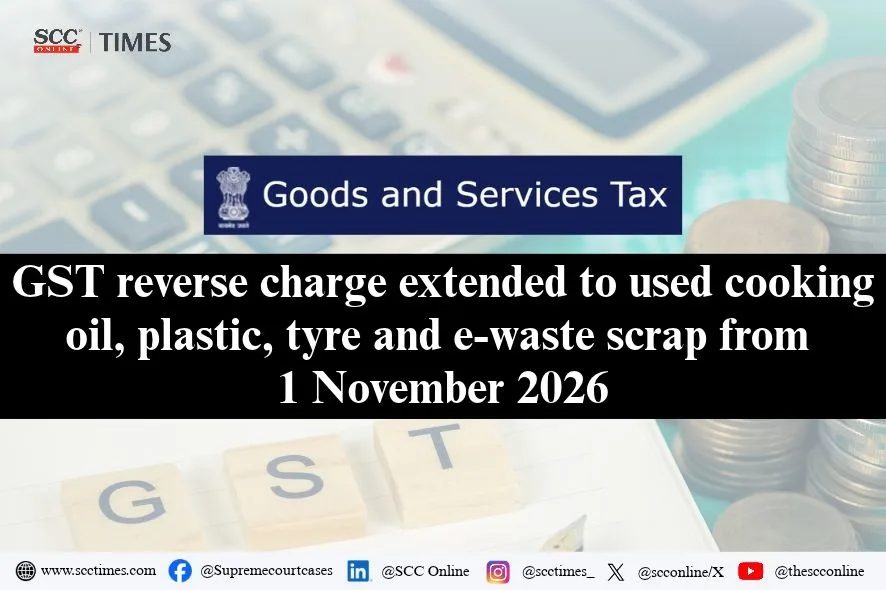 GST reverse charge on waste