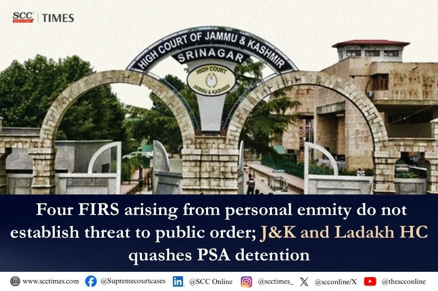 J&K High Court PSA Detention