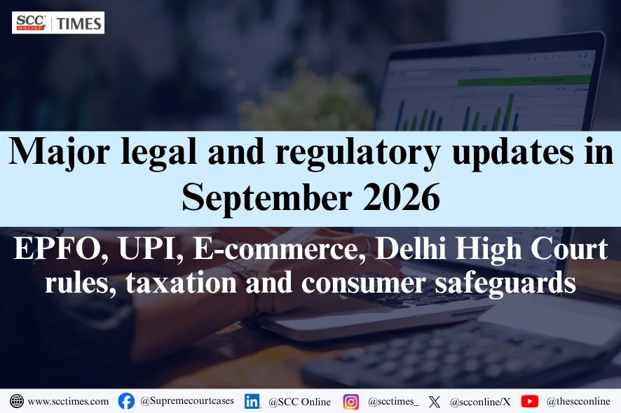 Legislation Roundup September 2026