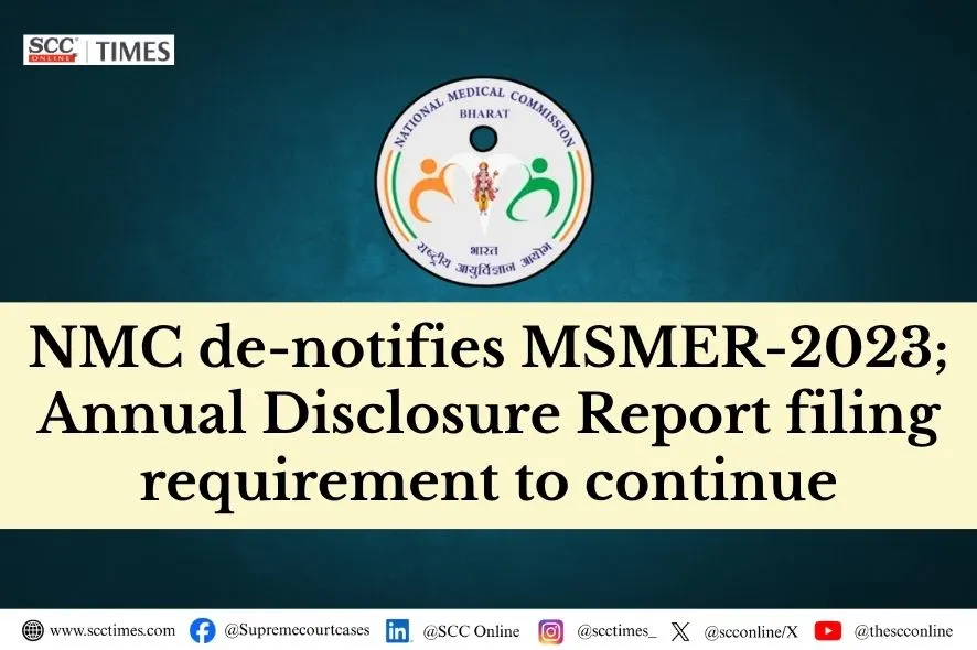 MSMER 2023 denotified