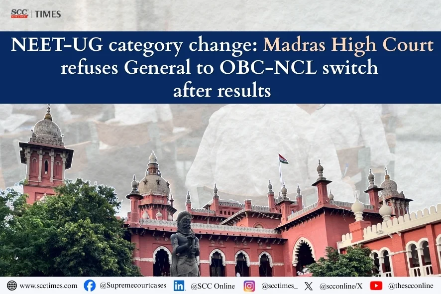 NEET-UG Category Change