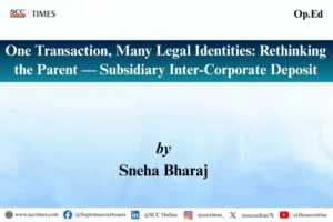 Parent-subsidiary inter-corporate deposit