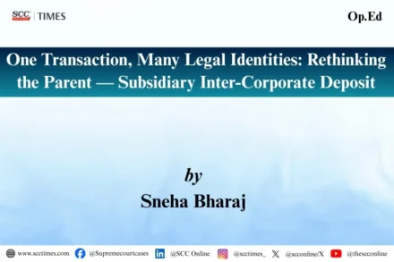 Parent-subsidiary inter-corporate deposit