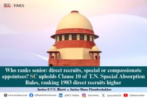 Seniority of direct recruits versus special appointees