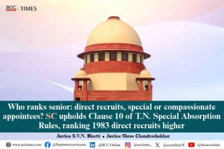 Seniority of direct recruits versus special appointees