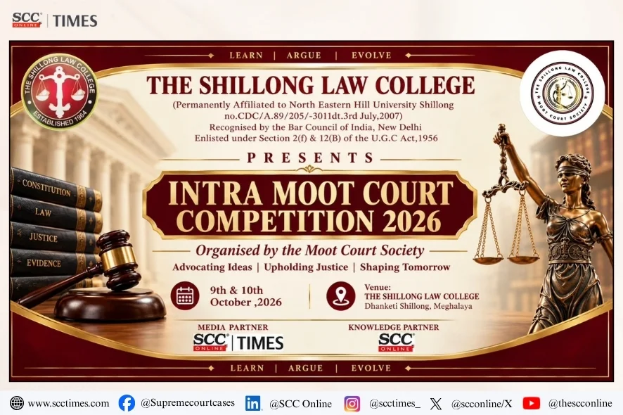 Shillong Law College Intra Moot Competition 2026