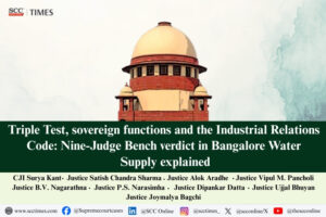 Triple Test for Industry under Industrial Disputes Act