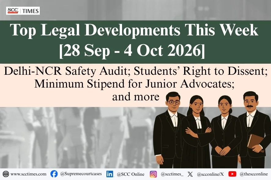 Weekly Legal Developments India