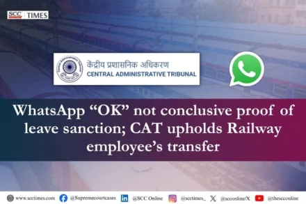 WhatsApp OK not proof of leave