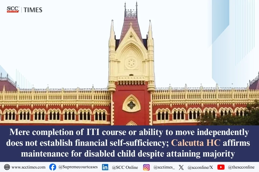 maintenance for major child with physical disability