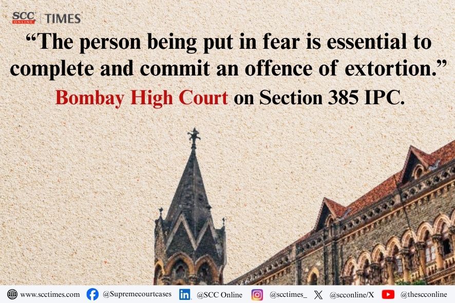 Bombay HC: Quashes Extortion FIR Over Settlement Talks