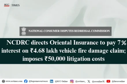 vehicle fire insurance claim interest